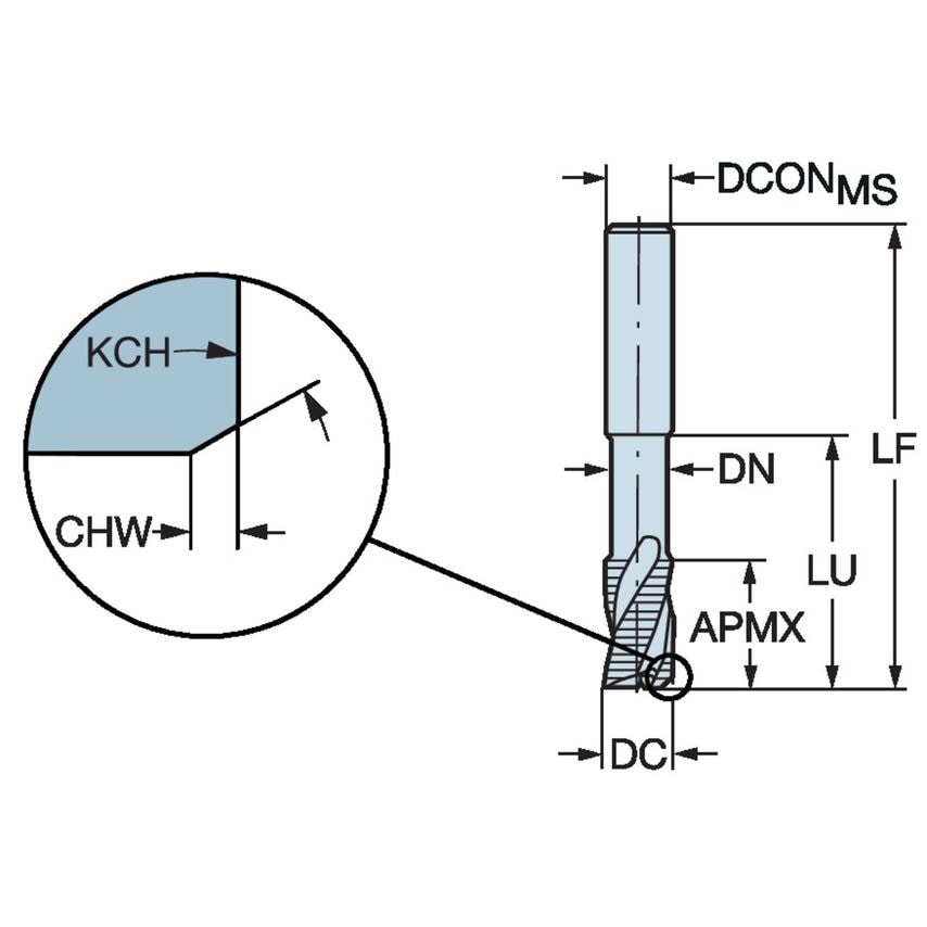 R216.33-25040-AJ25U H10F Plura End Mill