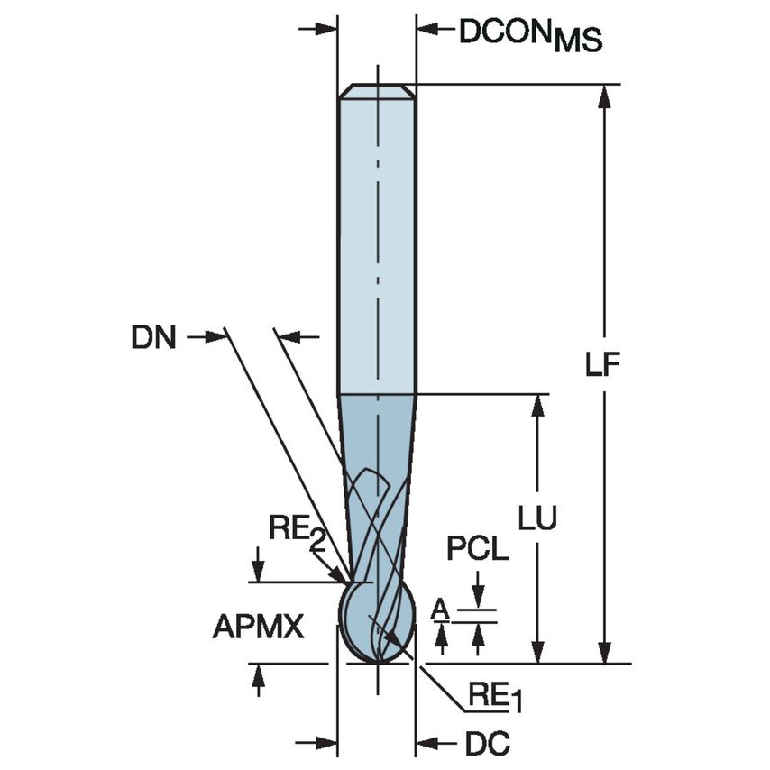 R216.6212030AO13G 1610 Plura End Mill