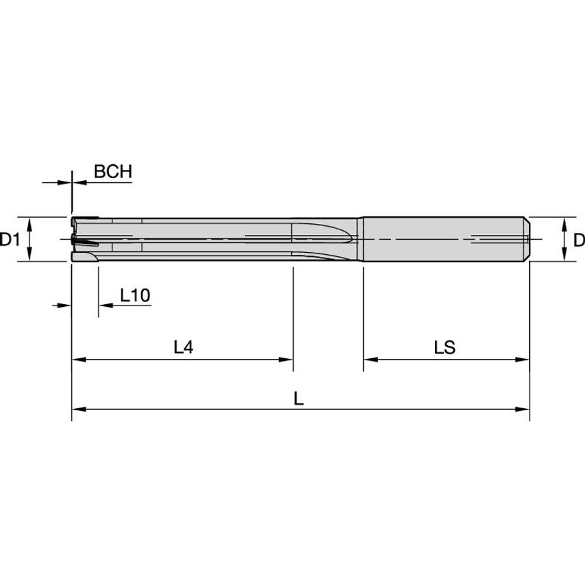 R225A18000H6SFM PCD Reamer 18H6