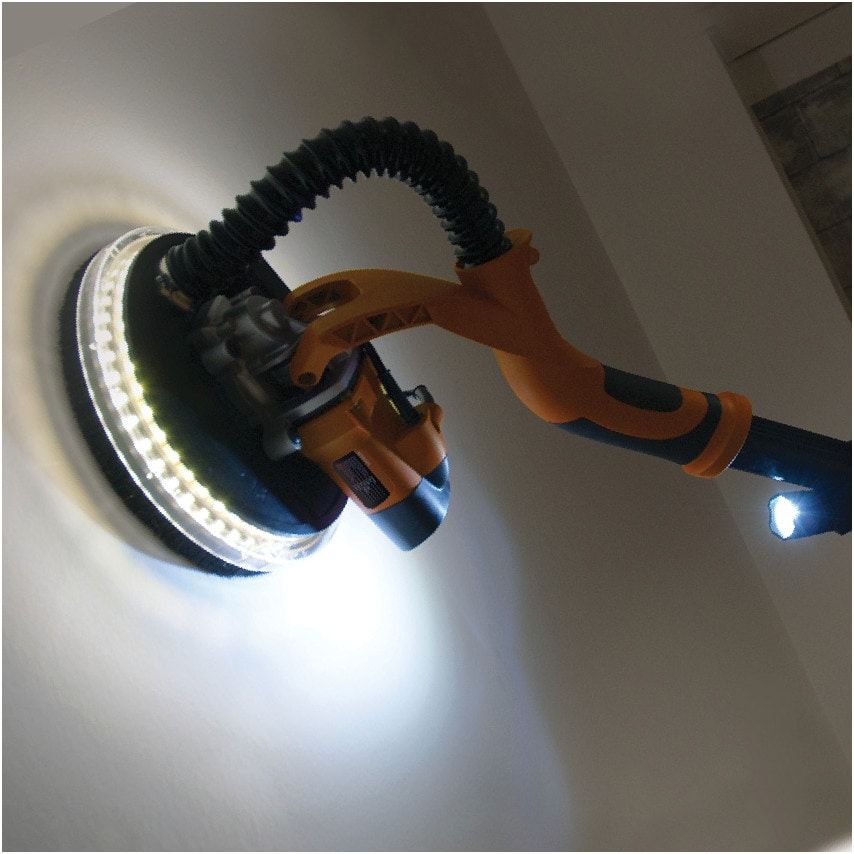 R225DWS 225mm Telescopic Dry Wall Sander with LED Torch, 230V