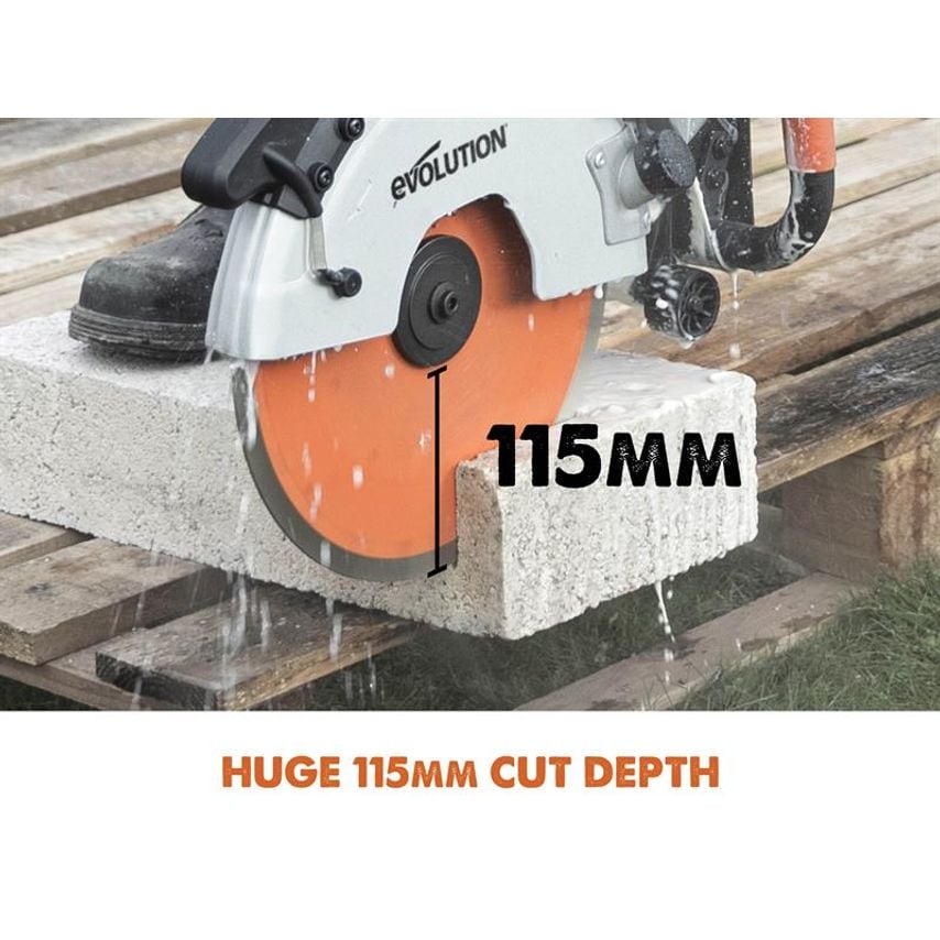 R300DCT+ 300mm Disc Cutter Kit 2400W 240V EVLR300DCTP