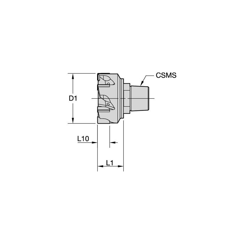 R420M14374H6SF PCD Modular Reamer - Inch