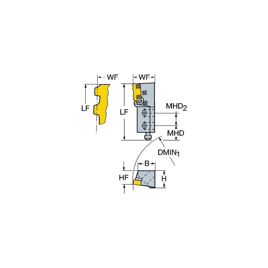 R466.39KF-1832-24 T-Max Twin Lock Cartridge