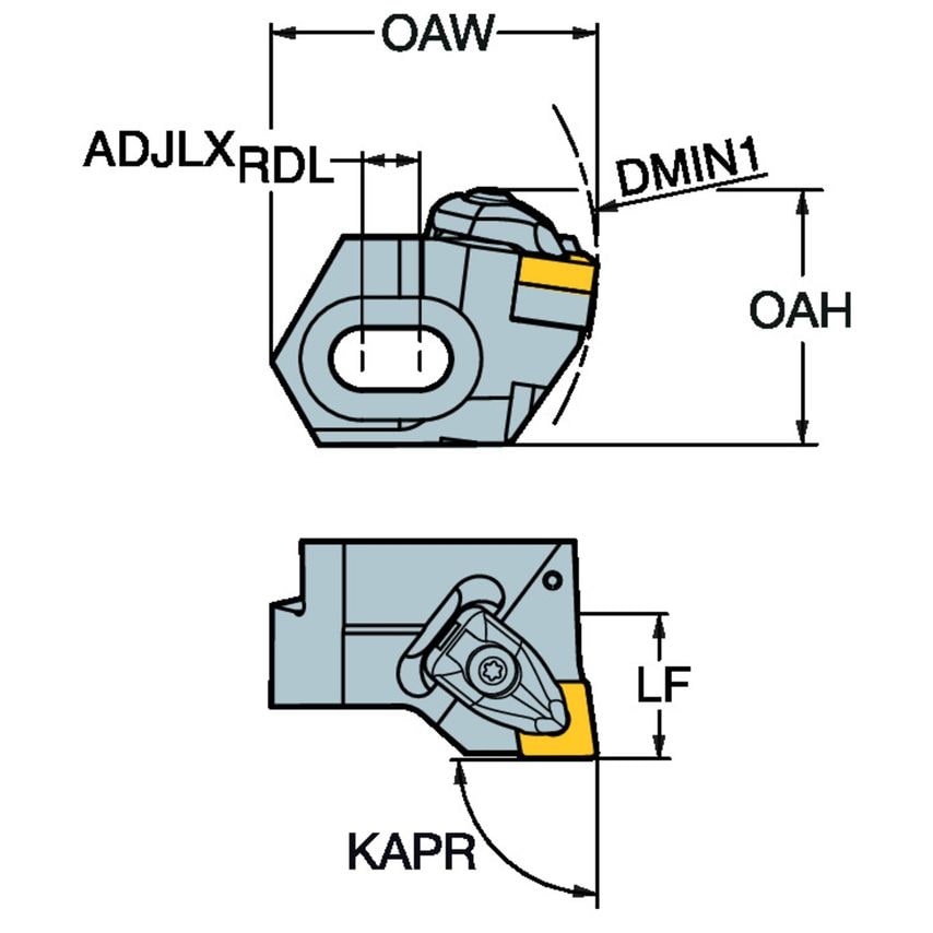 R820F-BR24DCFN12A Slide for CoroBore