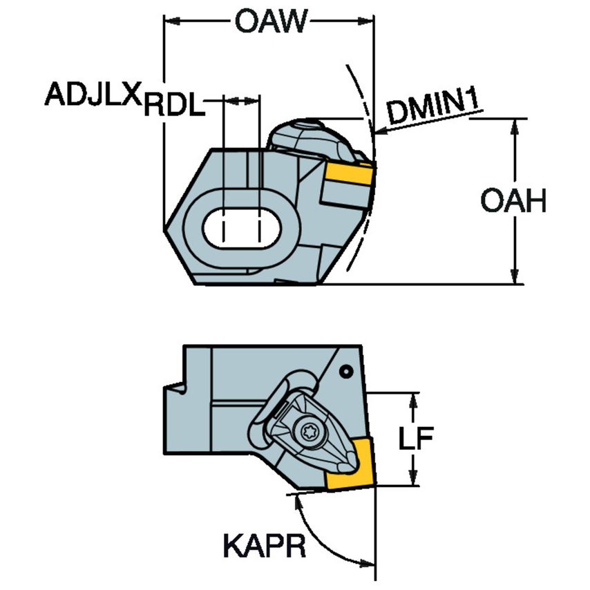 R820F-BR24DSYN12A Slide for CoroBore
