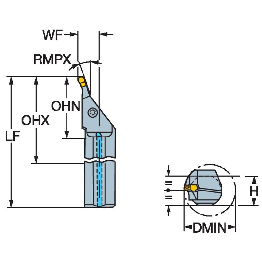 RAX123L25-40B-020 Boring Bar