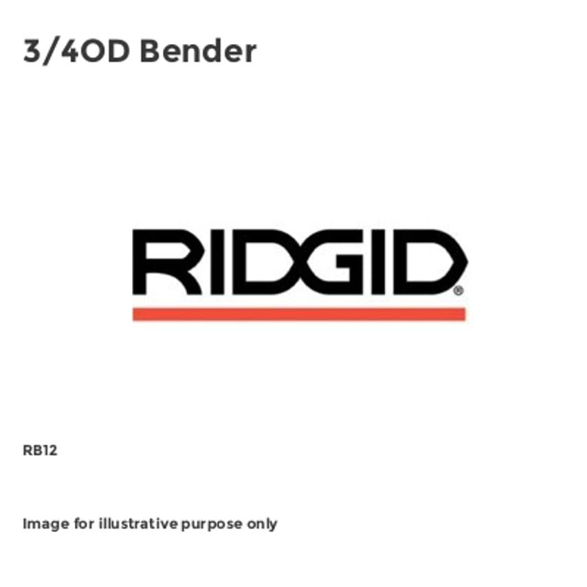 RB12 3/4OD Bender