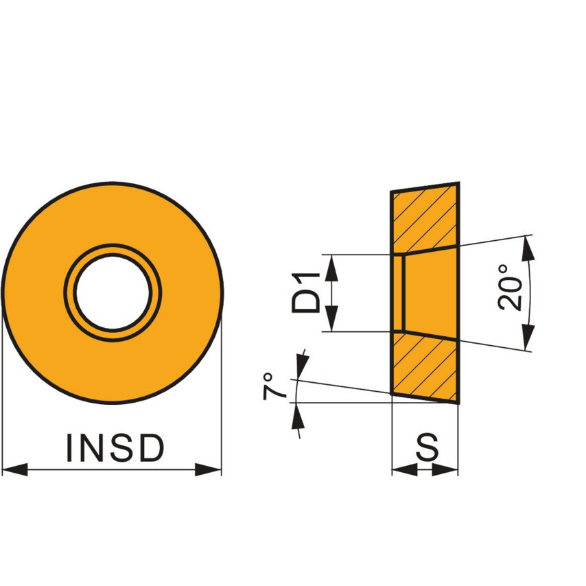RCMX 1204MOS-321 T9415 Turning Insert - Negative