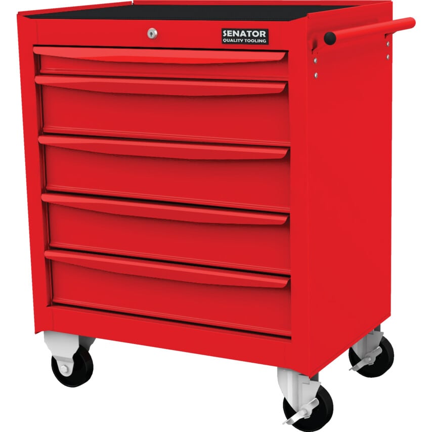 RED-27" 5 Drawer Roller Cabinet