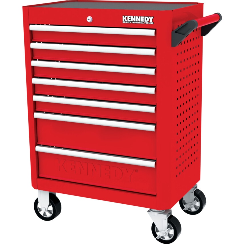 RED-28" 7 Drawer Roller Cabinet