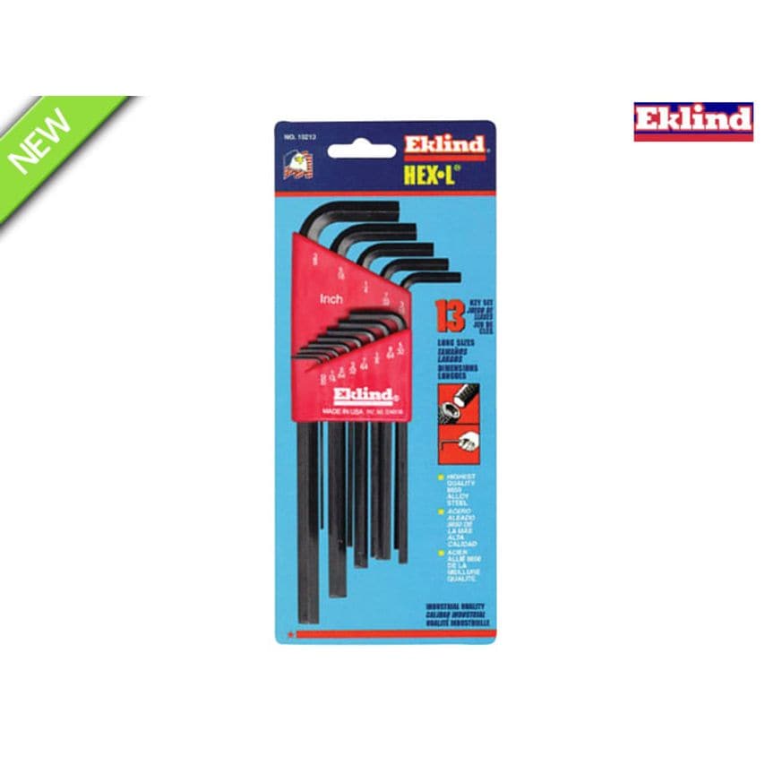 REK10213 Imperial Long Handle Hex L-Key Set 13 Piece