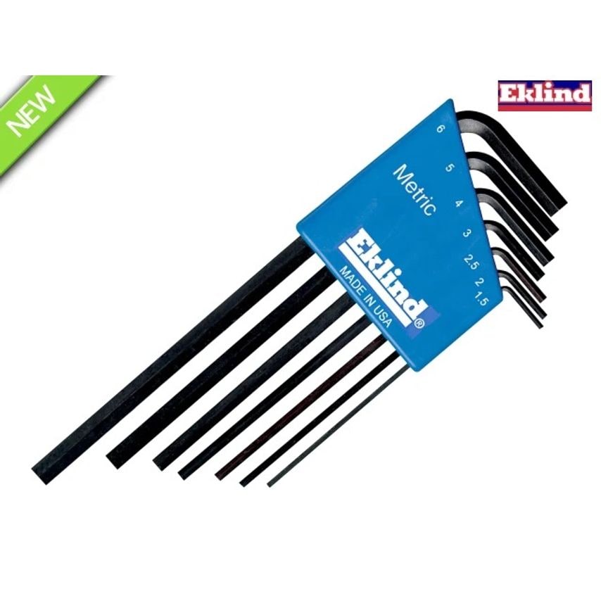 REK10507 Metric Long Handle Hex L-Key Set 7 Piece
