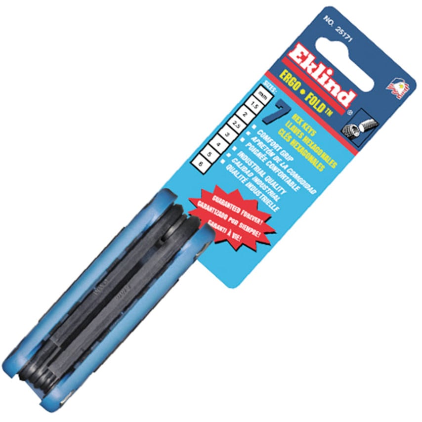 REK25171 Ergofold Hex Key Set Metric 7-KEYS Long