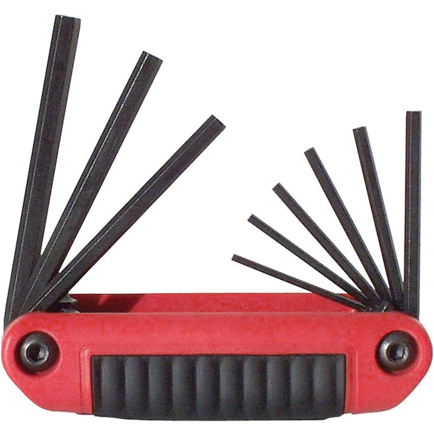 REK25912 Ergo Fold Hex Key Set Imperial 9-KEYS Short