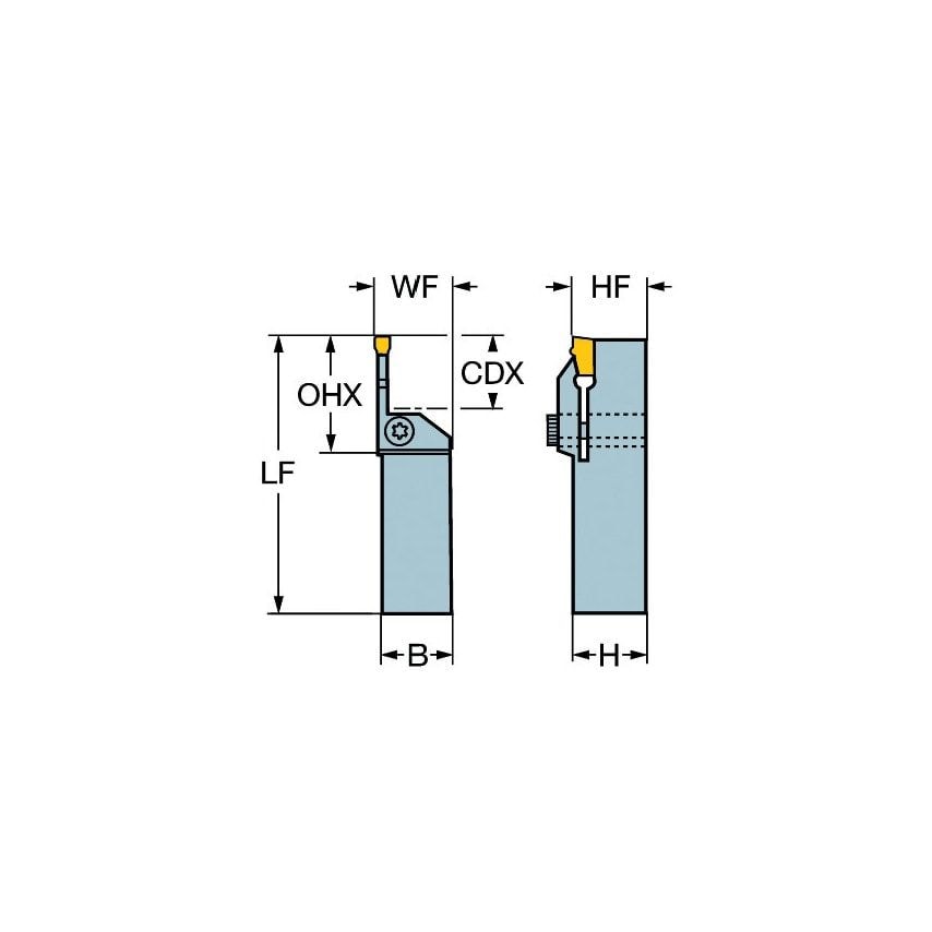 RF151.37-2525-070B40 Shank Tool