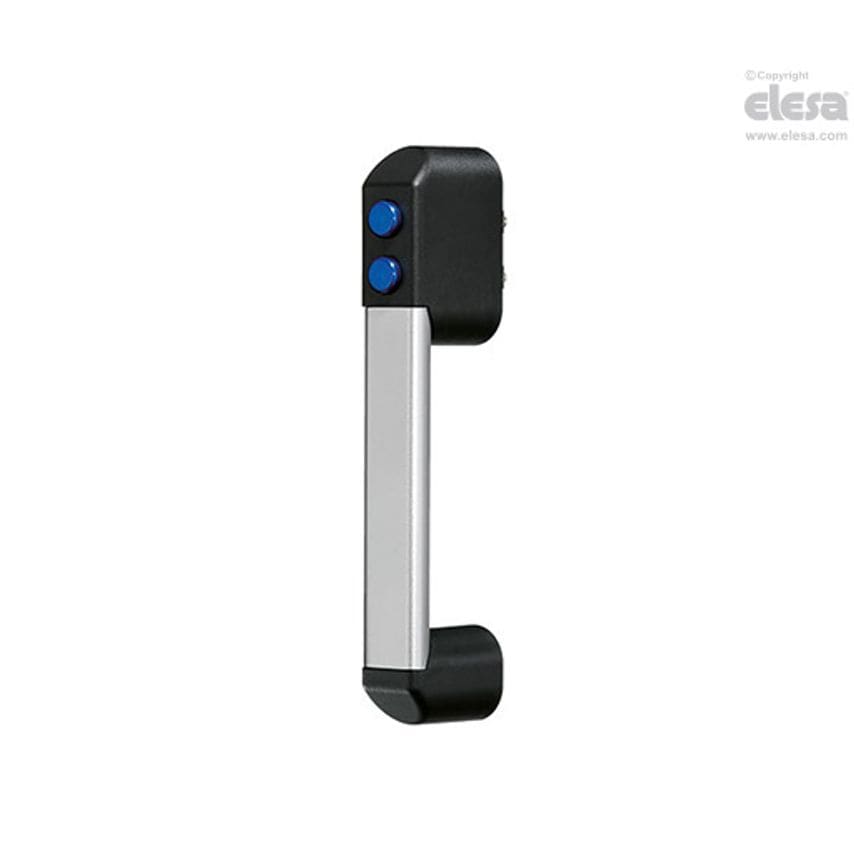 RH-FG18-P3 Handles with 3/2 pneumatic valve Technopolymer and aluminium One pneumatic valve normally open and one normally closed RHFG18-P3.AB140.11