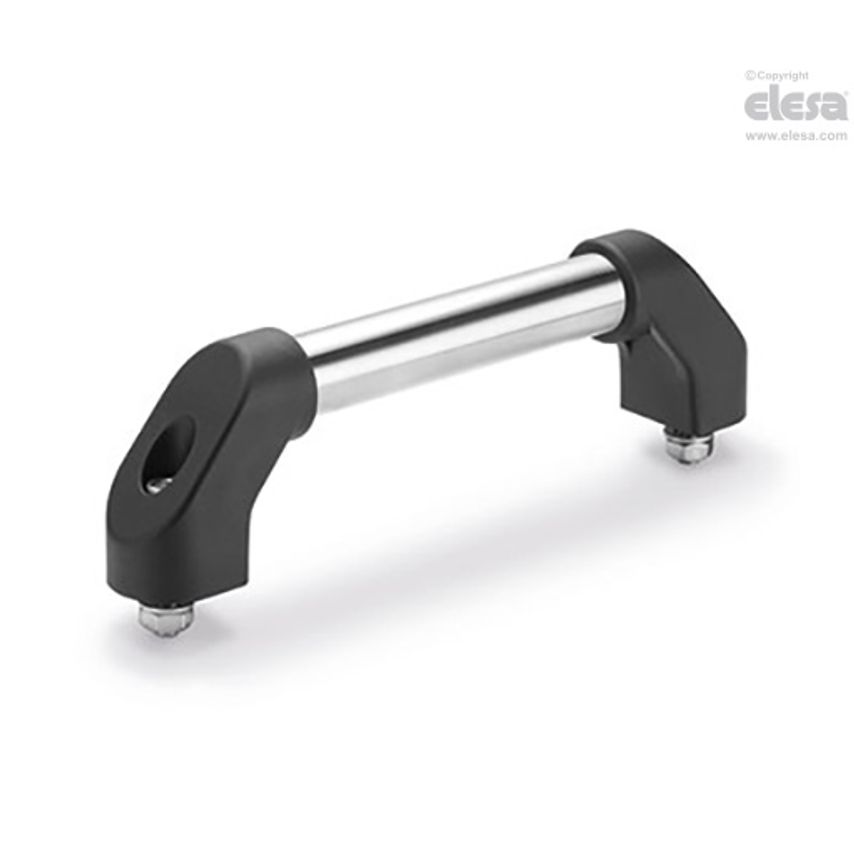 RH-RS Tubular handles Technopolymer and aluminium or stainless steel AISI 304 stainless steel RHRS-30.500.37