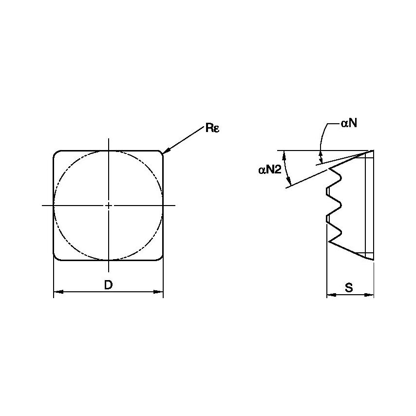 RIQ06R0400S RIQ Reaming Insert R04 Lead