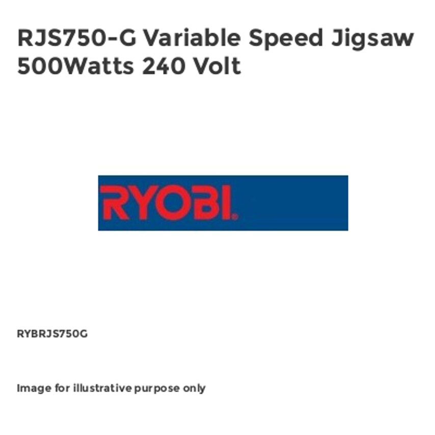RJS750-G Variable Speed Jigsaw 500Watts 240 Volt