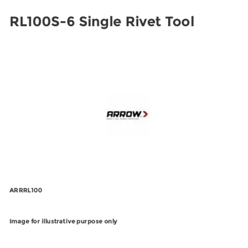 RL100S-6 Single Rivet Tool ARRRL100