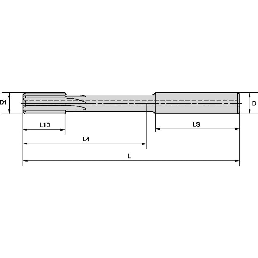 RMS05000H7SF RMS Reamer 5.00 H7 Straight