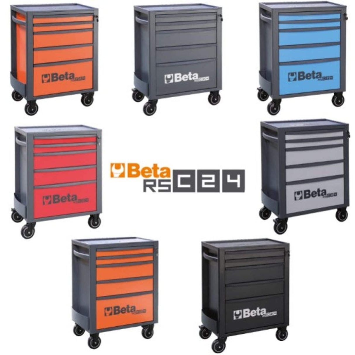 RSC24/5-A-Mobile Roller Cabinet 5 Drawers