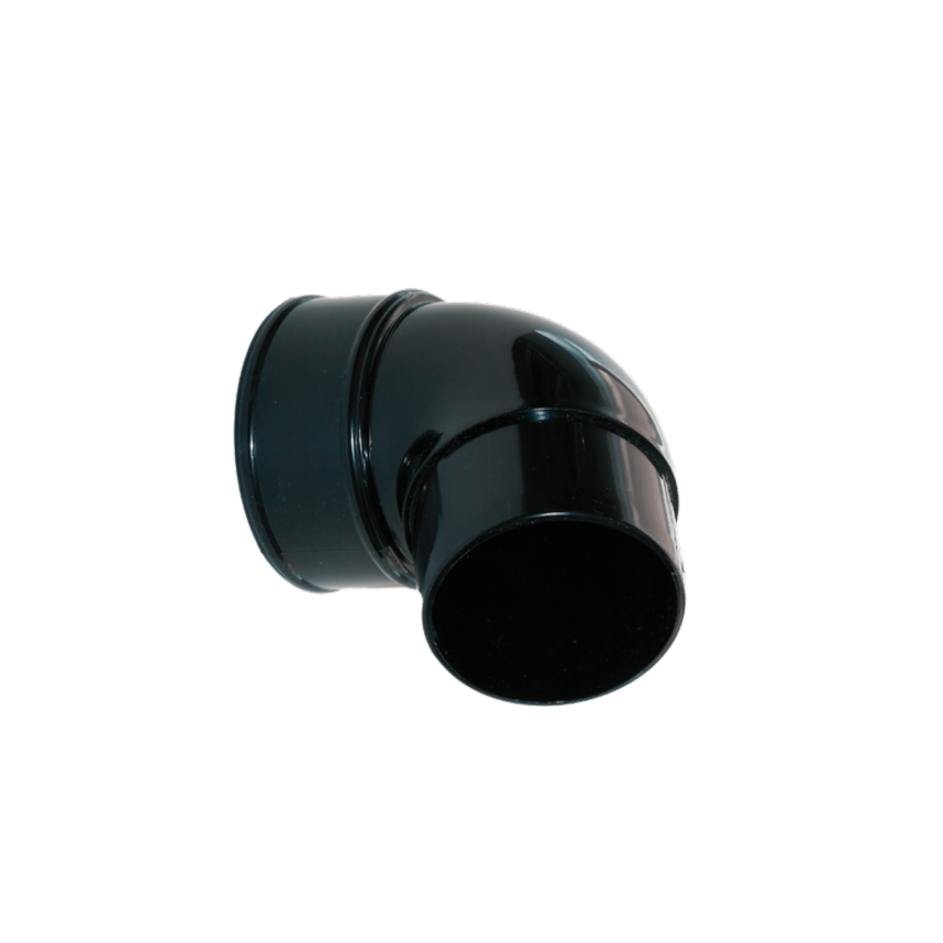 Rainwater 112.5 Round Offset Bend Black 68mm