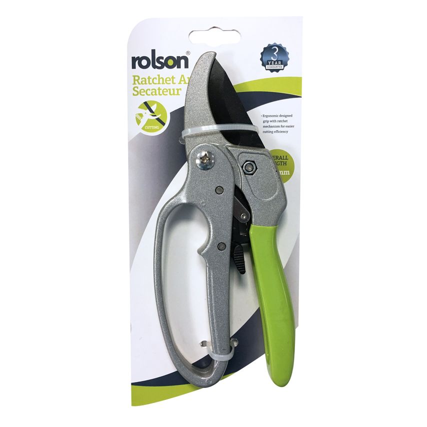 Ratchet Action Anvil Secateurs