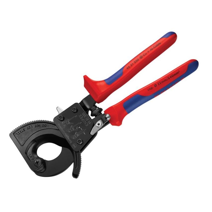 Ratchet Action Cable Shears Multi-Component Grip 250mm KPX9531250
