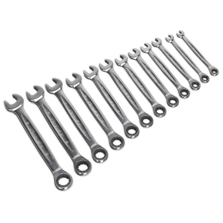 Ratchet Combination Spanner Set12 Piece - Metric