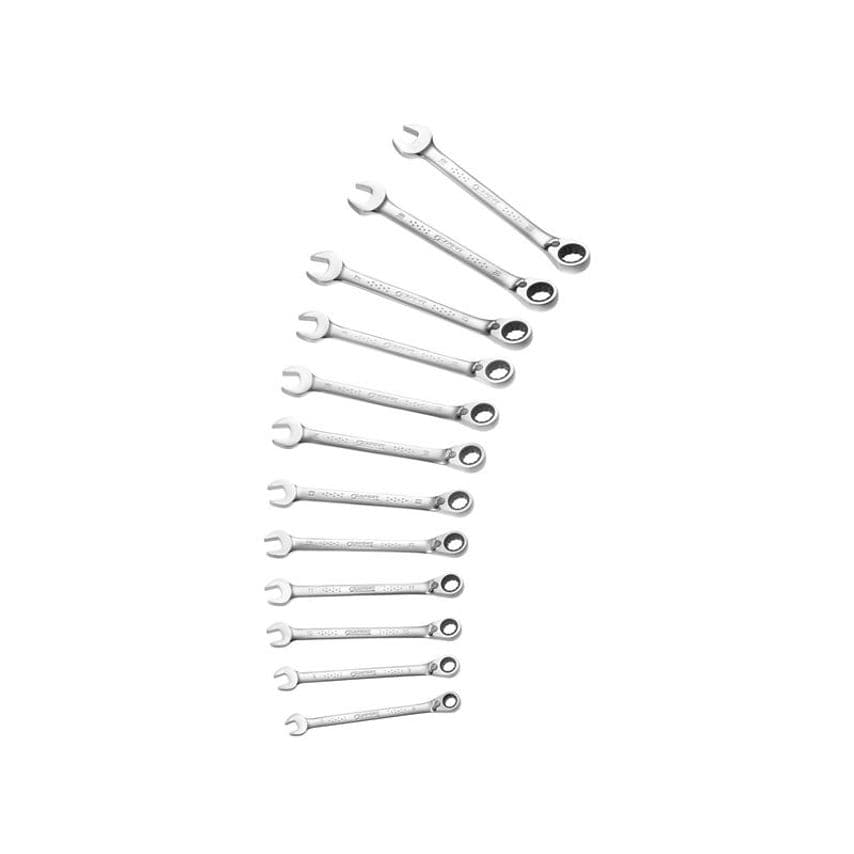 Ratchet Combination Spanner Set, 12 Piece BRIE111106B