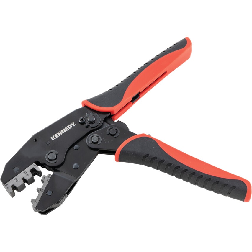 Ratchet Crimping Tool comes with Interchangeable Jaws 8 Piece