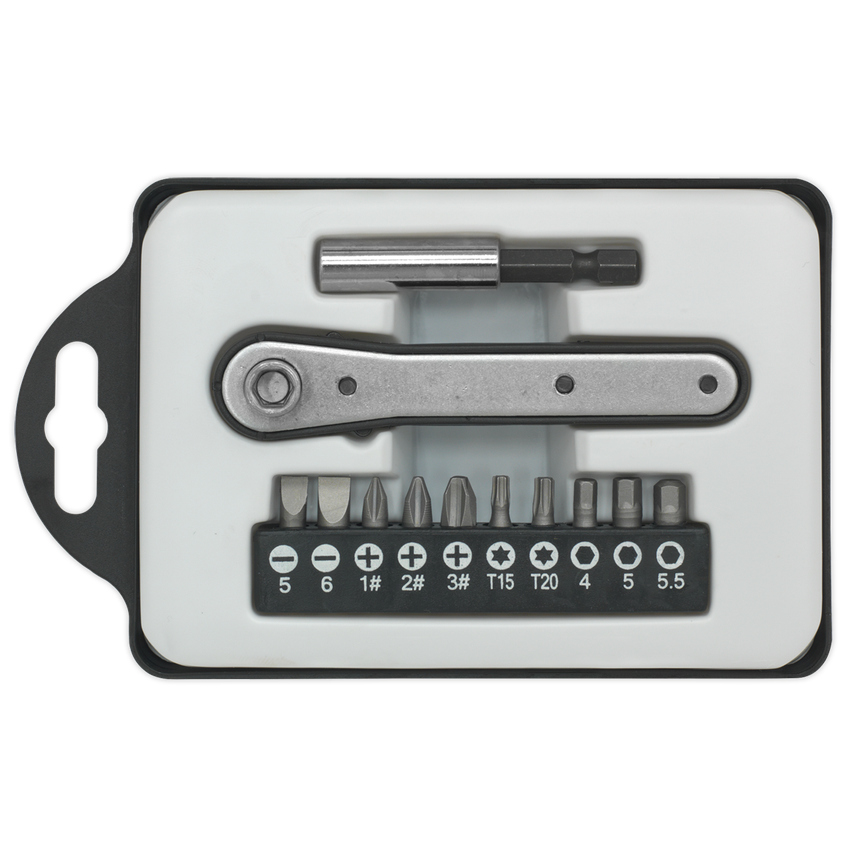 Ratchet Driver Bit Set 12 Piece