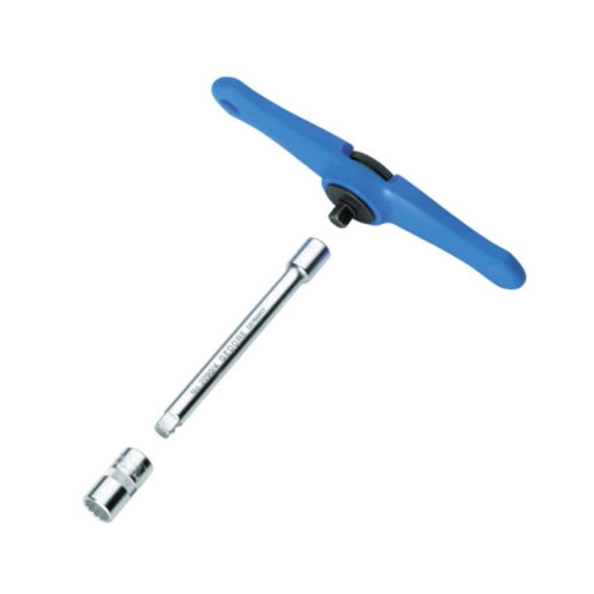 Ratchet with T-handle 1/4" 140 mm