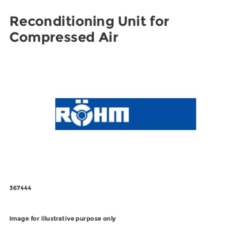 Reconditioning Unit for Compressed Air