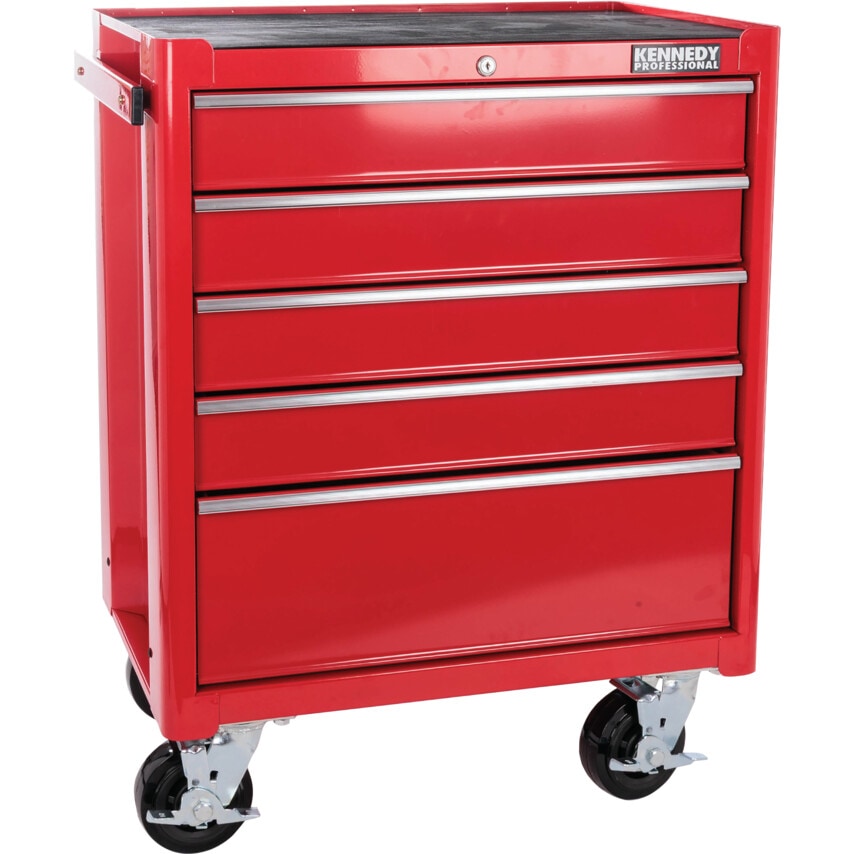 Red 5-Drawer Professional Roller Cabinet