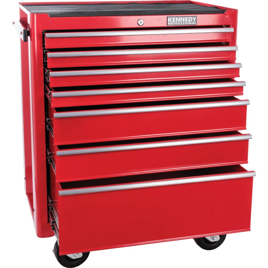 Red 7-Drawer Professional Roller Cabinet