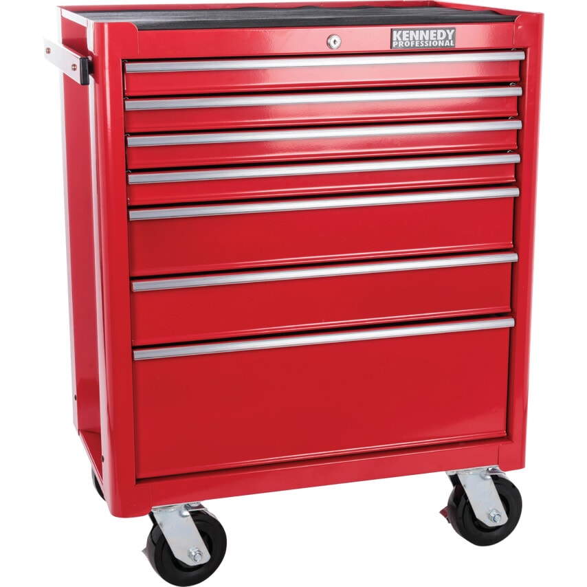 Red 7-Drawer Professional Roller Cabinet