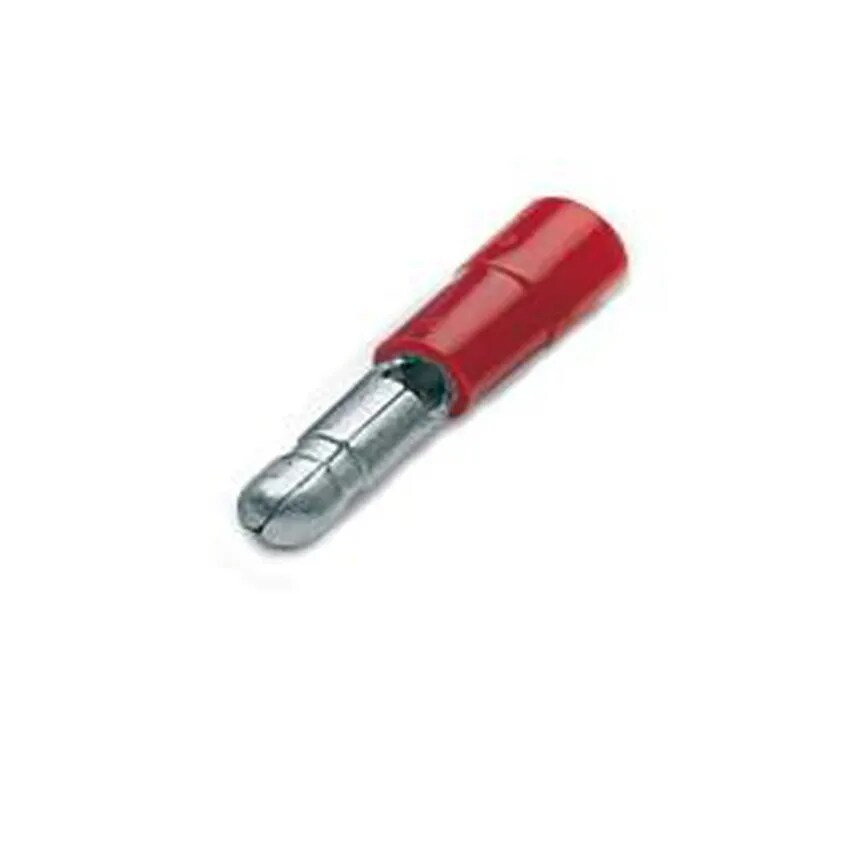 Red Insulated Male Bullet Terminal 0.25-1.5mm Cables