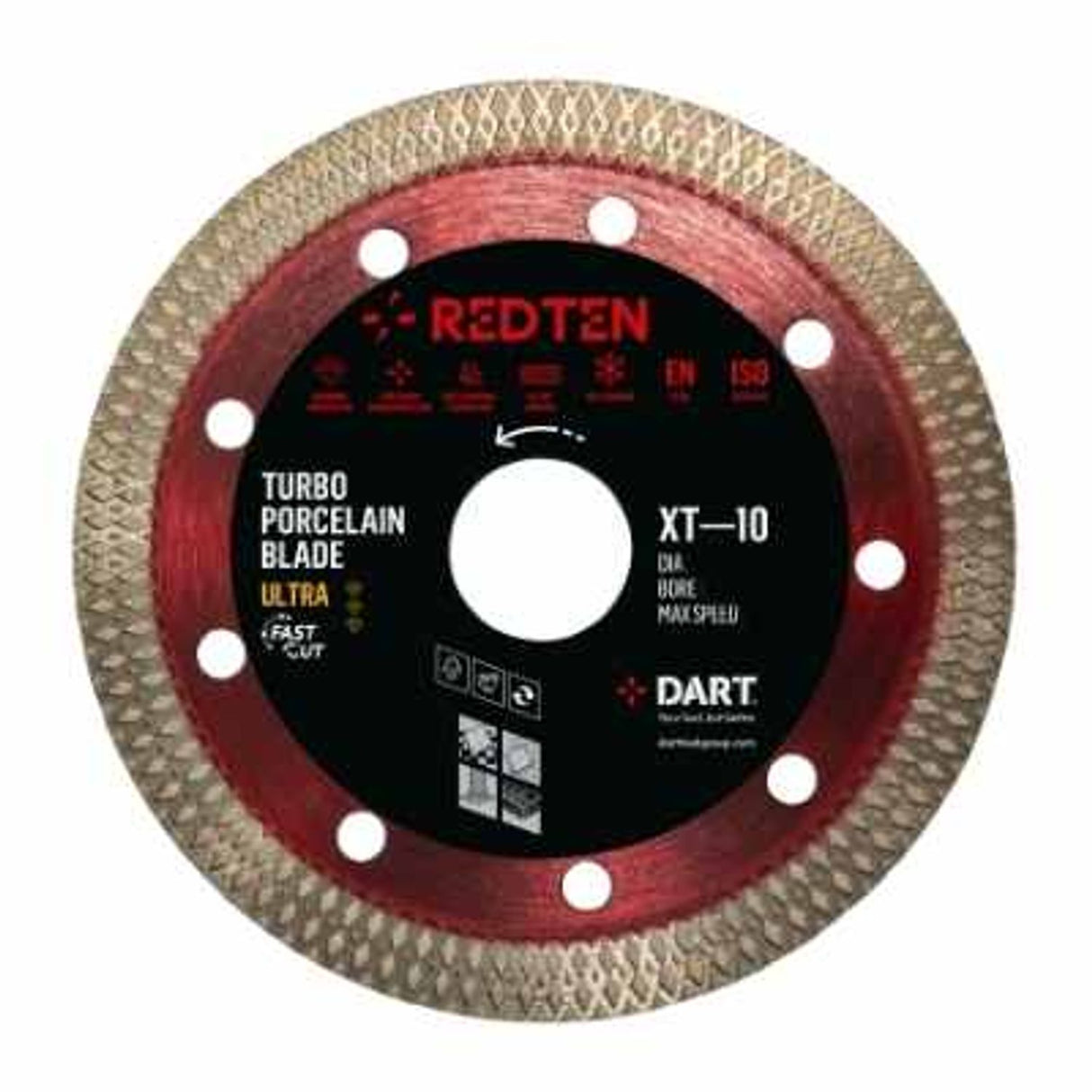 Red Ten Ultra XT-10 Porcelain Diamond Blade - 115mm x22.23B