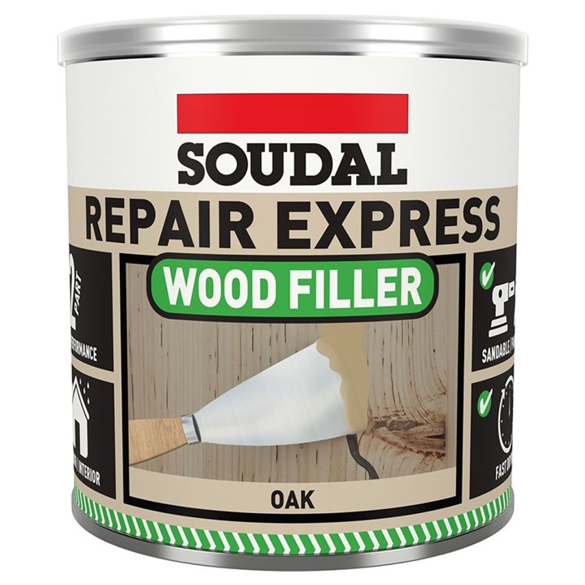 Repair Express Wood Filler 2 Part Oak - 1.5Kg