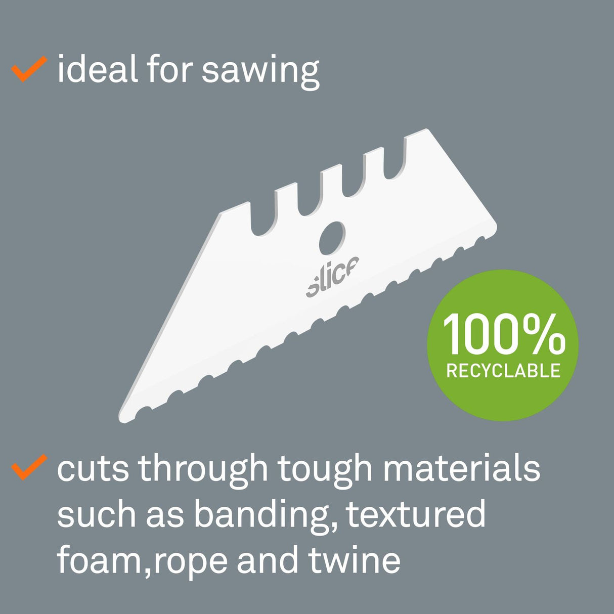 Replacement Blade Ceramic Generic Utility Serrated Single Each Pack Has 2 blades