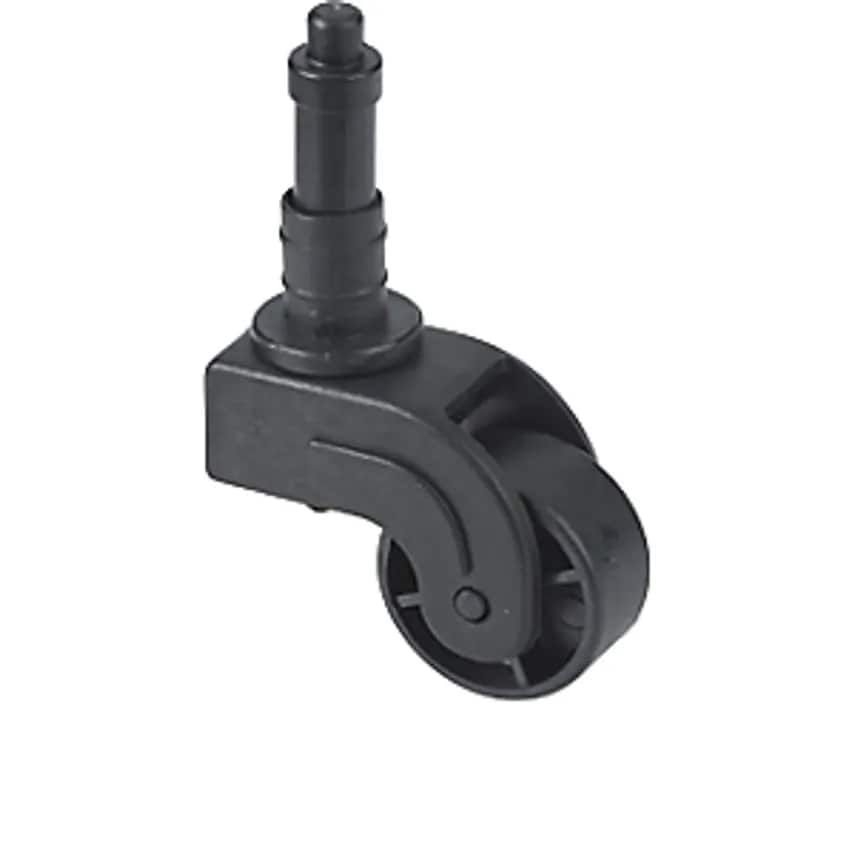 Replacement Castor With Spring, For TWINCO Kick Stool, Plastic, Black