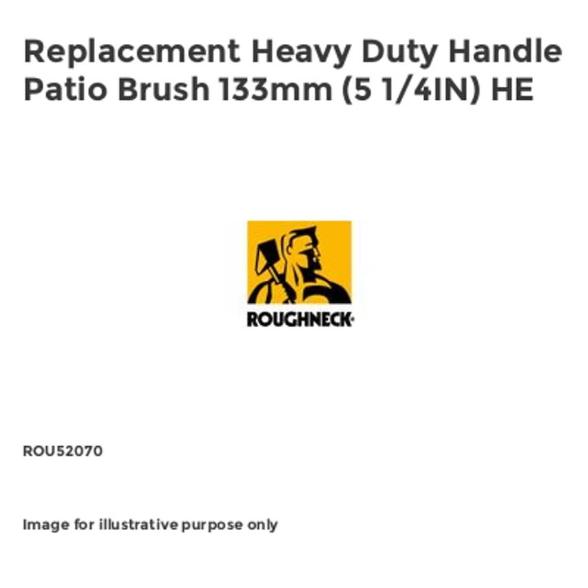 Replacement Heavy Duty Handle Patio Brush 133mm (5 1/4IN) HE