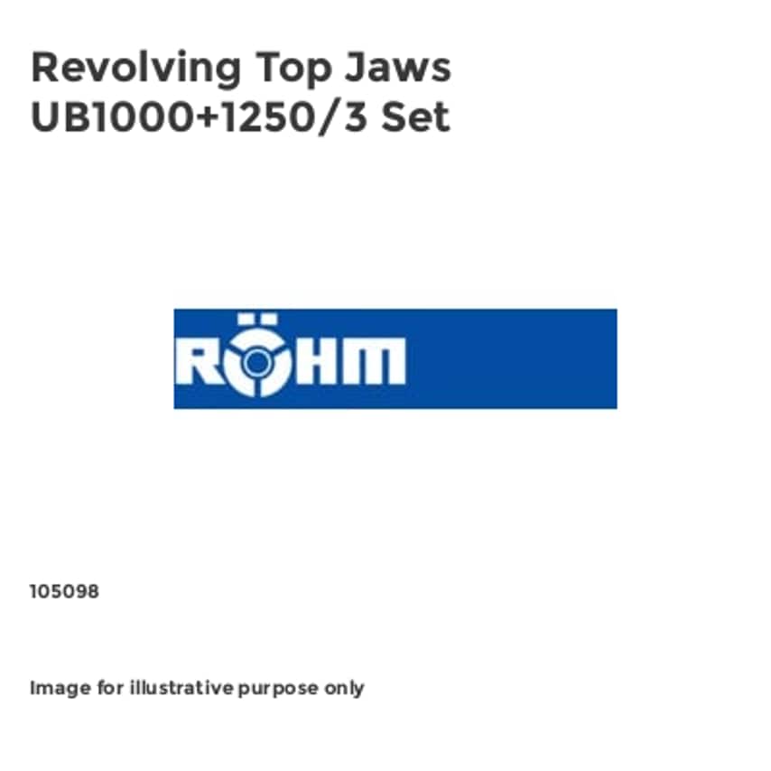 Revolving Top Jaws UB1000+1250/3 Set