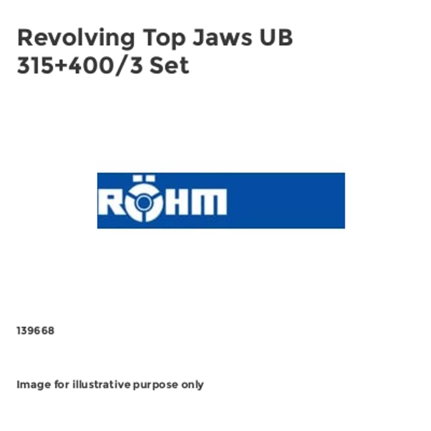 Revolving Top Jaws UB 315+400/3 Set