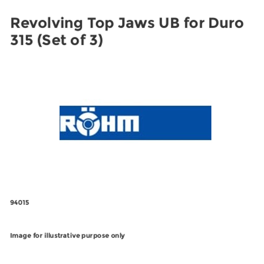 Revolving Top Jaws UB for Duro 315 (Set of 3)