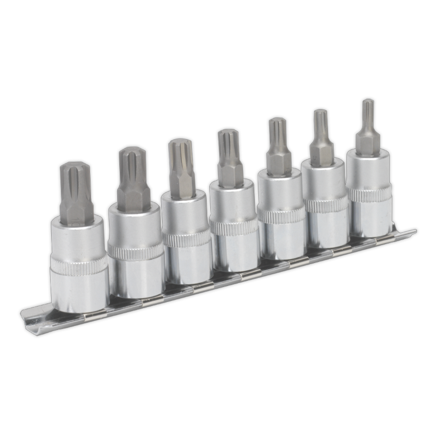 Ribe Socket Bit Set7 Piece 3/8" Square Drive 50mm
