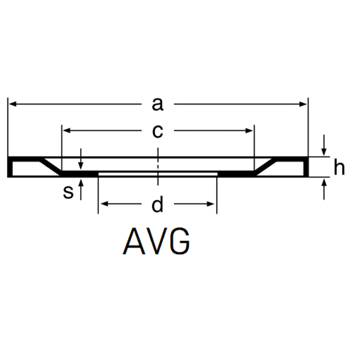 Ring - 7309-AVG - Pack of 4