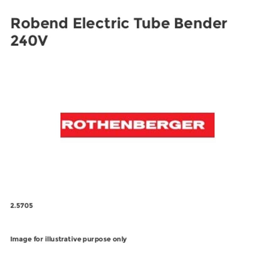 Robend Electric Tube Bender 240V
